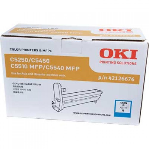 Original Genuine OKI C5250 CYAN DRUM   42126676